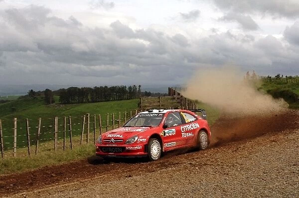 World Rally Championship: Xavier Pons Citroen Xsara WRC on stage 3