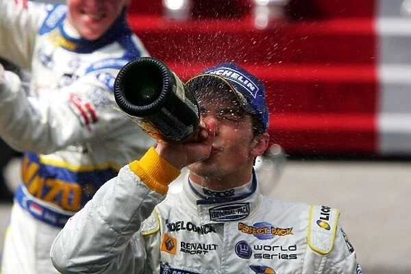 World Series by Renault: Race winner Christian Montanari on the podium