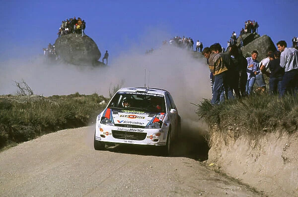 WRC-Carlos Sainz and Luis Moya-Ford-Action