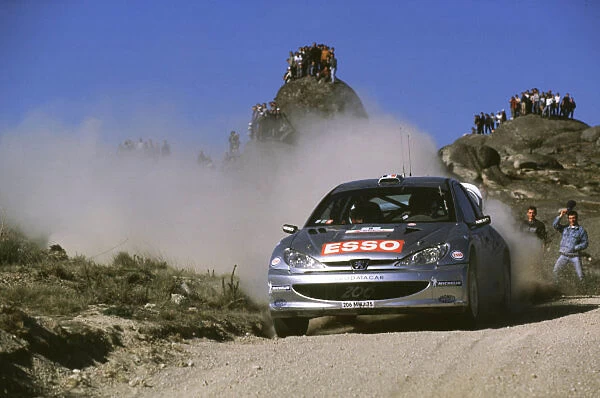WRC-Marcus Gronholm and Timo Rautianen-Peugeot-action