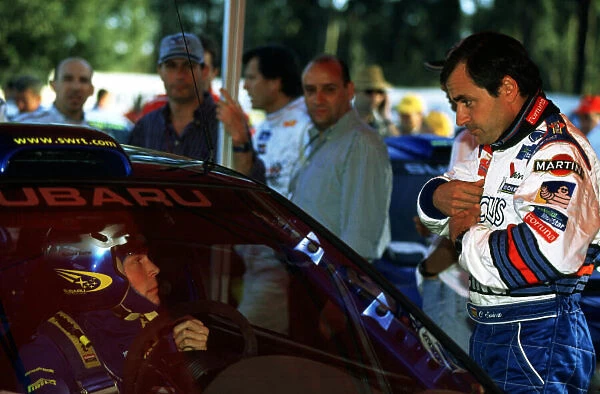 WRC-Richard Burns-Subaru Talks to Carlos Sainz