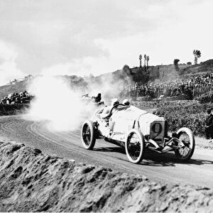 1914 French Grand Prix. Lyons, France. 4 July 1914. Christian Lautenschlager