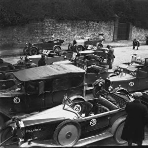 1924 RAC Small Car Trials. May 1924. The cars of B. Alan Hill, D. Chinery, D