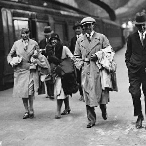 1929 Tourist Trophy: Rudolf Caracciola returns by train after winning