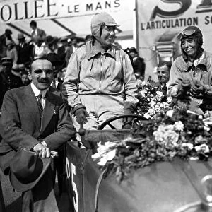 1930 Le Mans 24 hours. Le Mans, France. 21st - 22nd June 1930. Marguerite Mareuse / Odette Siko (Bugatti T40), 7th position overall and 2nd position in class, portrait. World Copyright: LAT Photographic. Ref: Autocar Glass Plate B4207