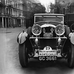 1930 Monte Carlo Rally: 6. 5 litre supercharged Bentley entered for the rally by Lieut