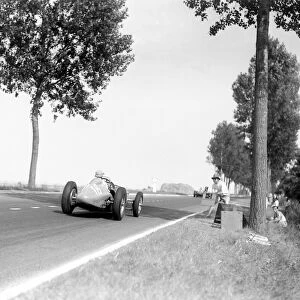 1950 French Grand Prix - Philippe Etancelin: Philippe Etancelin in the Lago-Talbot T26C-DA he shared with Eugene Chaboud