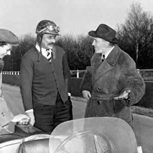 1954 F1 Test Jabby Crombac with John Bolster, Amedee Gordini