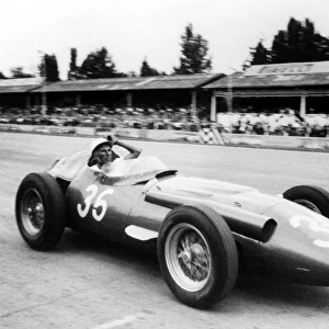 1956 Italian Grand Prix: Stirling Moss, 1st position. Previously published-Autocar 7 / 9 / 56 p323