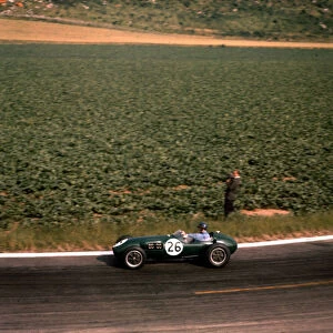1958 French Grand Prix, Reims Cliff Allison (Lotus 12-Climax) Retired