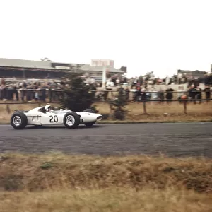 1964 German Grand Prix. Nurburgring, Germany. 31/7-2/8 1964. Ronnie Bucknum (Honda RA271). Ref-1385. World Copyright - LAT Photographic