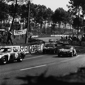 1964 Le Mans 24 Hours: Fernand Masoero / Jean Rolland, Alfa Romeo Giulia TZ-1, , retired, action