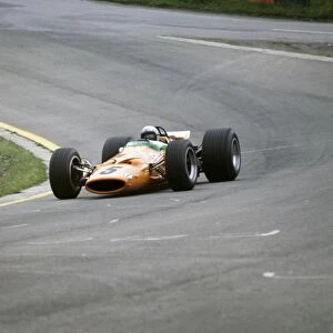1968 Belgian Grand Prix - Bruce McLaren: Bruce McLaren 1st position. This was the McLaren constructors maiden Grand Prix win