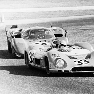 1970 Daytona 24 Hours: Francois Cevert / Jack Brabham - Matra-Simca MS650 - 10th place leads Mario Andretti / Arturo Merzario / Jacky Ickx