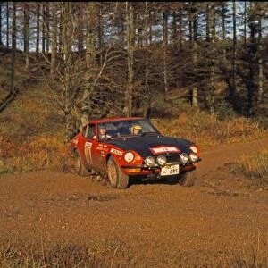 1970 RAC Rally. 13th - 18th November 1970. Rauno Aaltonen / Paul Easter, Datsun 240Z