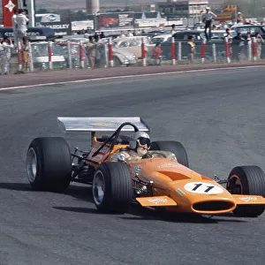 1970 Spanish Grand Prix. Jarama, Madrid, Spain. 17-19 April 1970. Bruce McLaren (McLaren M14A Ford) 2nd position. Ref-70 ESP 03. World Copyright - LAT Photographic
