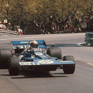 1971 Spanish Grand Prix. Monjuich Park, Barcelona, Spain. 16-18 April 1971. Jackie Stewart (Tyrrell 003 Ford) 1st position. Ref-71 ESP 08. World Copyright - LAT Photographic