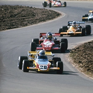 1972 European Formula Two Championship: Carlos Reutemann, 3rd position, leads Ronnie Peterson, retired, Jody Scheckter, 4th position and Dave Morgan