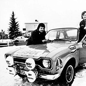 1973 World Rally Championship: Ronnie Peterson with co-driver Torsten Palm, retired 1st special stage, portrait