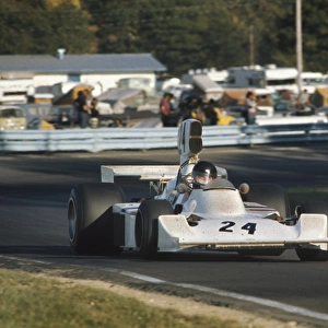1974 United States Grand Prix - James Hunt: James Hunt, Hesketh 308 Ford, 3rd position. Action