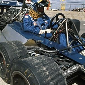 1977 British Grand Prix - Ronnie Peterson: Ronnie Peterson, retired, during practice, portrait