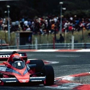 1978 FRENCH GP. World Champion Niki Lauda in the Brabham Alfa. photo: LAT