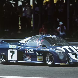 1981 Le Mans 24 Hours. Le Mans, France. 13th - 14th June 1981. Francois Migault / Gordon Spice (Rondeau M379C Ford), 3rd position, action. World Copyright: LAT Photographic. Ref: 81LM16