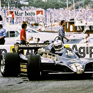 1982 Monaco Grand Prix. Monte Carlo, Monaco. 21st - 23rd May 1982. Nigel Mansell (Lotus 91-Ford), 4th position, action. World Copyright: LAT Photographic