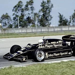 1983 Brazilian Grand Prix. Jacarepagua, Rio de Janeiro, Brazil. 11-13 March 1983. Elio de Angelis (Lotus 91 Ford). Ref-83 BRA 20. World Copyright - LAT Photographic