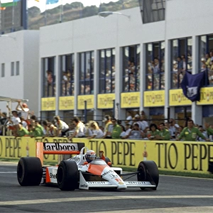 1988 Spanish Grand Prix, Jerez. Alain Prost (McLaren MP4 / 4-Honda)