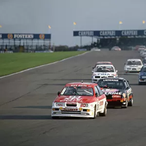1989 British Touring Car Championship. Silverstone, England. 16th July 1989. Rd 7. Mike Smith (Ford Sierra RS500), 10th position, action. World Copyright: LAT Photographic. Ref: 89BTCC SIL02