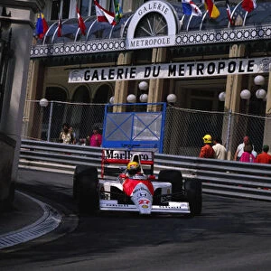 1990 Monaco GP: MONTE CARLO, MONACO - JULY 15: Ayrton Senna, McLaren MP4-5B Honda during the Monaco GP at Monte Carlo on July 15, 2004 in Monte Carlo