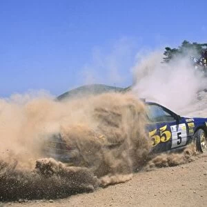 1993 World Rally Championship. Acropolis Rally, Greece. 30 May-1 June 1993. Colin McRae / Derek Ringer (Subaru Legacy RS), retired. World Copyright: LAT Photographic Ref: 35mm transparency 93RALLY23