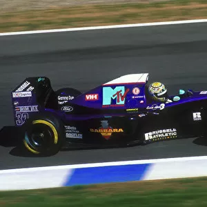 1994 European Grand Prix. Jerez, Spain. 14-16 October 1994. Domenico Schiattarella (SimtekS941 Ford) 19th position. Ref-94 EUR 01. World Copyright - LAT Photographic