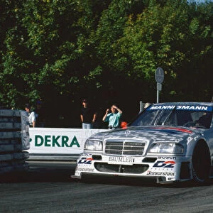 1995 DTM Championship. Norisring, Germany. 25th June 1995. Rd 5. Dario Franchitti (Mercedes C-Class V6), action. World Copyright: LAT Photographic. Ref: Colour Transparency
