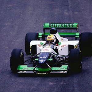 1995 San Marino Grand Prix. Imola, Italy. 28-30 April 1995. Pierluigi Martini (Minardi M195 Ford) 12th position. Ref-95 SM 16. World Copyright - LAT Photographic