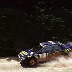 1996 World Rally Championship. Acropolis Rally, Greece. Colin McRae/Derek Ringer (Subaru Impreza 555) Ist position. World LAT Photographic