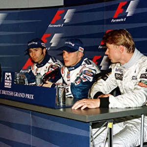 1997 BRITISH GP. Jacques Villeneuve secures pole position at Silverstone