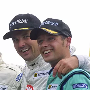 2001 BTC Championship, Oulton Park, 25 - 26 August 2001. Yvan Muller, winner of the Sprint race with Andy Priaulx who took second while standing in for Phil Bennett. World Copyright: Mike Weston/LAT Photographic