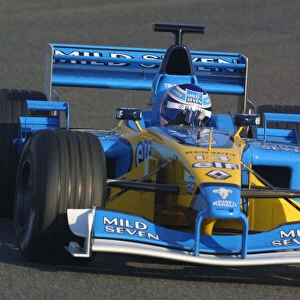 2002 Formula One Testing Jarno Trulli, Benetton Circuit de Catalunya, Barcelona