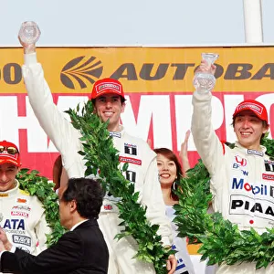 2002 Japanese GT Championship, Round 1, TI Circuit, Aida, Japan. 14th April 2002. Winners: Ralph Firman and Tsugio Matsuda. World Copyright: Ishihara/LAT Photographic Ref: Digital Image only