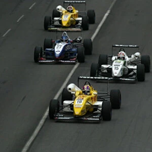 2002 Macau Grand Prix Paulo Montin, Toms leads the rest. Circuit de Guia, Macau. 15-17th November 2002. World Copyright: Spinney / LAT Photographic. Ref. : 11mb Digital Image Only