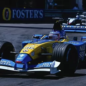2002 Monaco Grand Prix. Monte Carlo, Monaco. 23-26 May 2002. Jarno Trulli (Renault R202) 4th position. Ref-02 MON 39. World Copyright - LAT Photographic