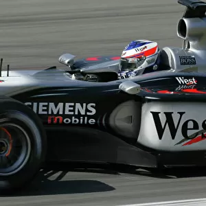 2003 Austrian Grand Prix, Saturday Qualifying, A1 Ring, Austria. 17th May 2003. Kimi Raikkonen, Team McLaren Mercedes MP4/17D, action. World Copyright LAt Photographic. Digital Image Only