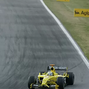 2003 Austrian Grand Prix, Sunday Race, A1 Ring, Austria. 18th May 2003. Giancarlo Fisichella, Jordan Ford EJ13, action. World Copyright LAt Photographic. Digital Image Only