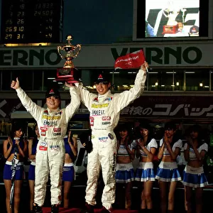 2003 Japanese GT Championship Suzuka, Japan. 16th November 2003. GT300 Drivers Champions, celebrate. World Copyright: Yasushi Ishihara/LAT Photographic ref: Digital Image Only