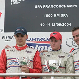 2004 Formula Palmer Audi Championship Podium race 1 Spa Francorchamps, Belgium. 10-12 September 2004. World Copyright Jakob Ebrey / LAT Photographic