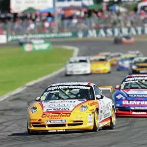 2005 Australian Carrera Cup Championship Barbagallo, Australia. 8th May 2005. Jim Richards (Jim Richards Racing), leads the field. Action. World Copyright: Mark Horsburgh/LAT Photographic ref: Digital Image Only