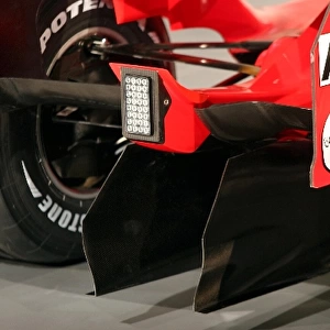 2005 Ferrari Launch: Rear light and diffuser detail of the new Ferrari F2005