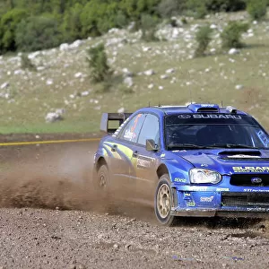 2005 FIA World Rally Champs. Round seven Rally of Turkey 2nd-5th June 2005. Petter Solberg, Subaru, action. World Copyright: McKlein/LAT